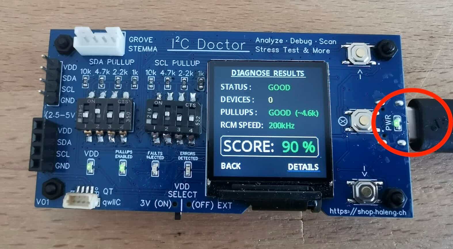 I²C Doctor Power On