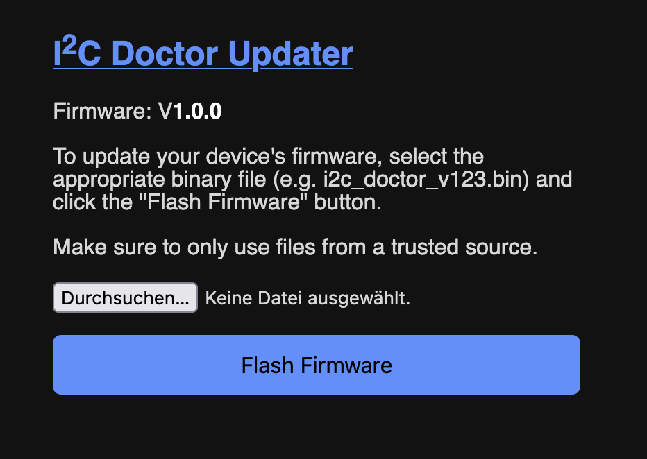 I²C Doctor Updater